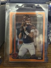 2025 Topps Home NFL Chicago Bears Tyson Bagent 2025 Orange Refractor /25