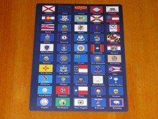 Flags of all 50 US States, TX CA FL etc., 5 1/2" x 4" Refrigerator Fridge Magnet