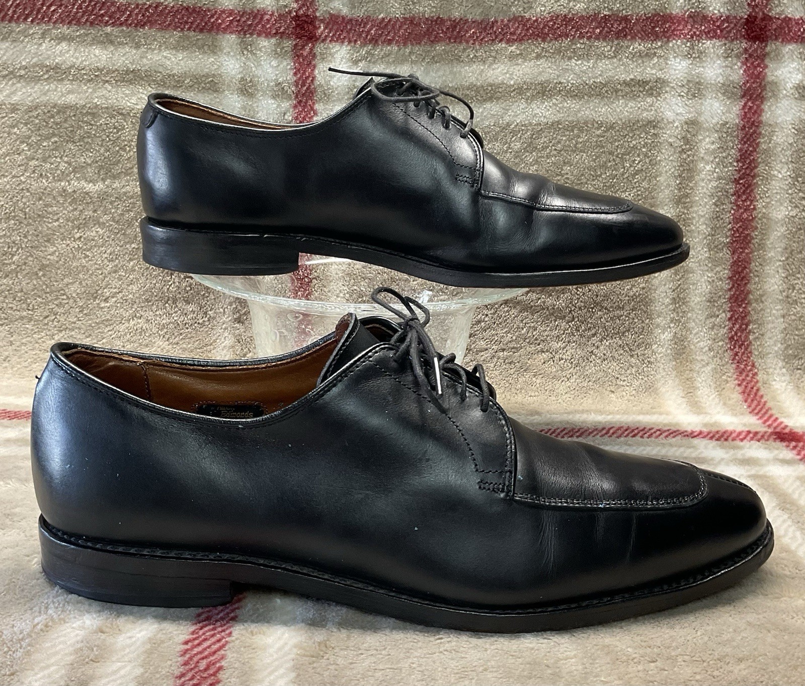 ALLEN EDMONDS DELRAY Split Toe Black Leather Dres… - image 1