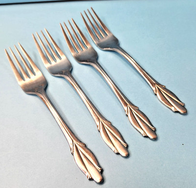 4 MIKASA JAPAN CHAPELLE SALAD FORKS 6 1/2''