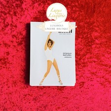 OPAQUE NATUREL JAMAICA BODY by Wolford L Large Coca Brown Tulle Finishing
