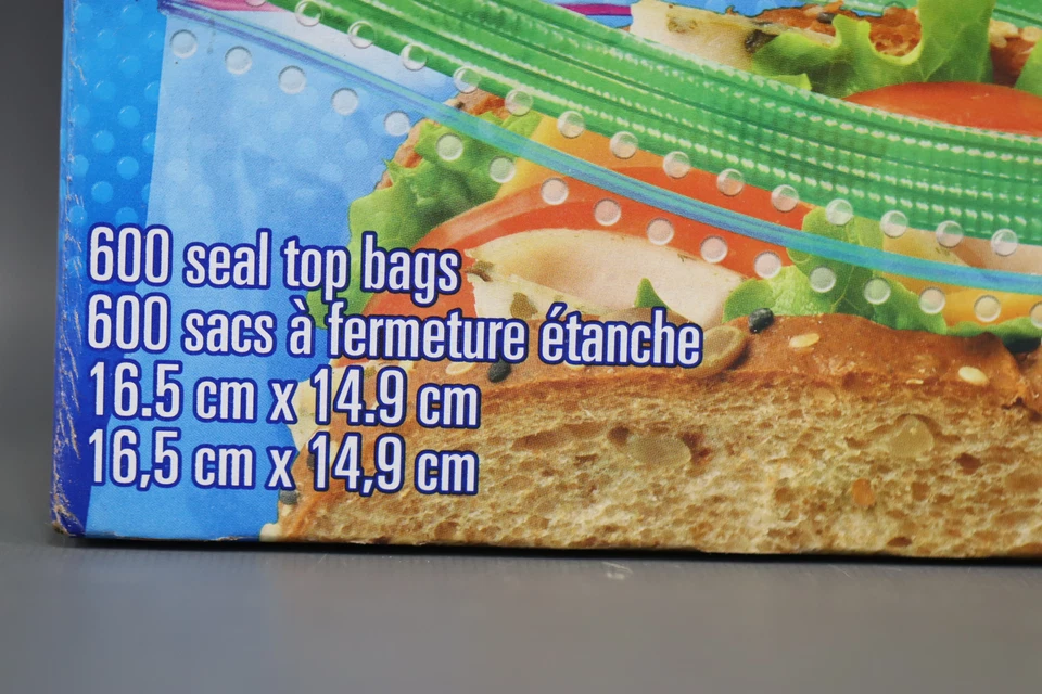 Bolsas de sándwich Ziploc 4 paquetes de 150 Foto 4 de 4