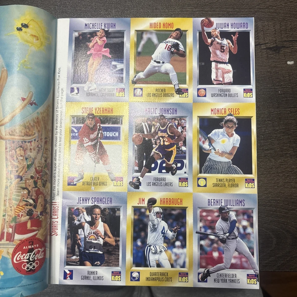 SPORTS ILLUSTRATED FOR KIDS - SHAQ - CARDS INCLUDED - MAY 1996 - Imagem 2 de 3