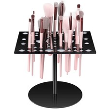 Acrylic Silicone Drying Rack 54 Makeup Brushes Collapsible Portable Tray