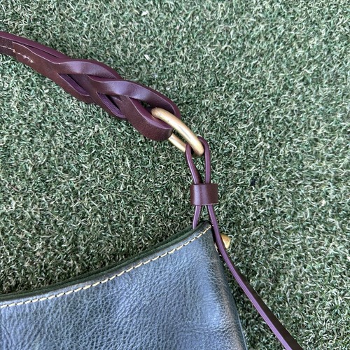 Dooney & Bourke Florentine Leather Twist Sac Shoulder Bag Natural Handbag - Picture 10 of 13