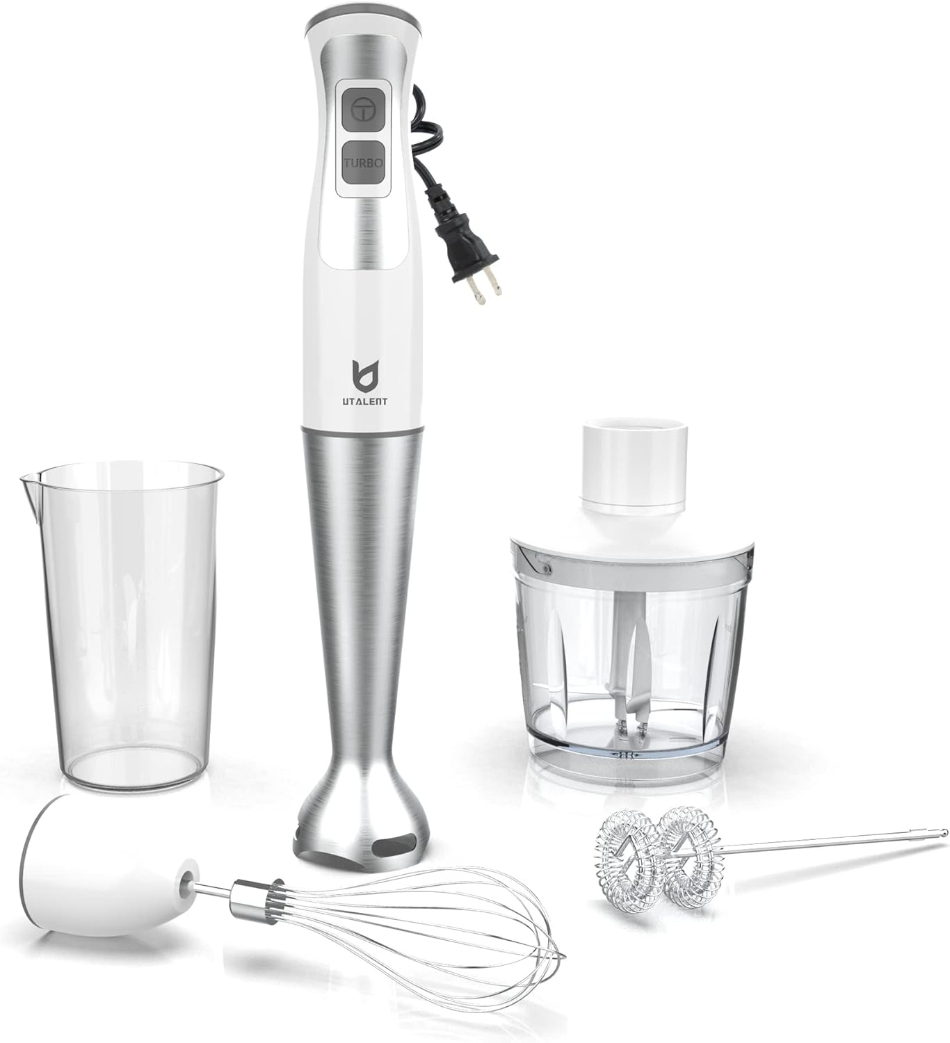 Immersion Hand Blender 5-5 in-1 8-Speed with Food