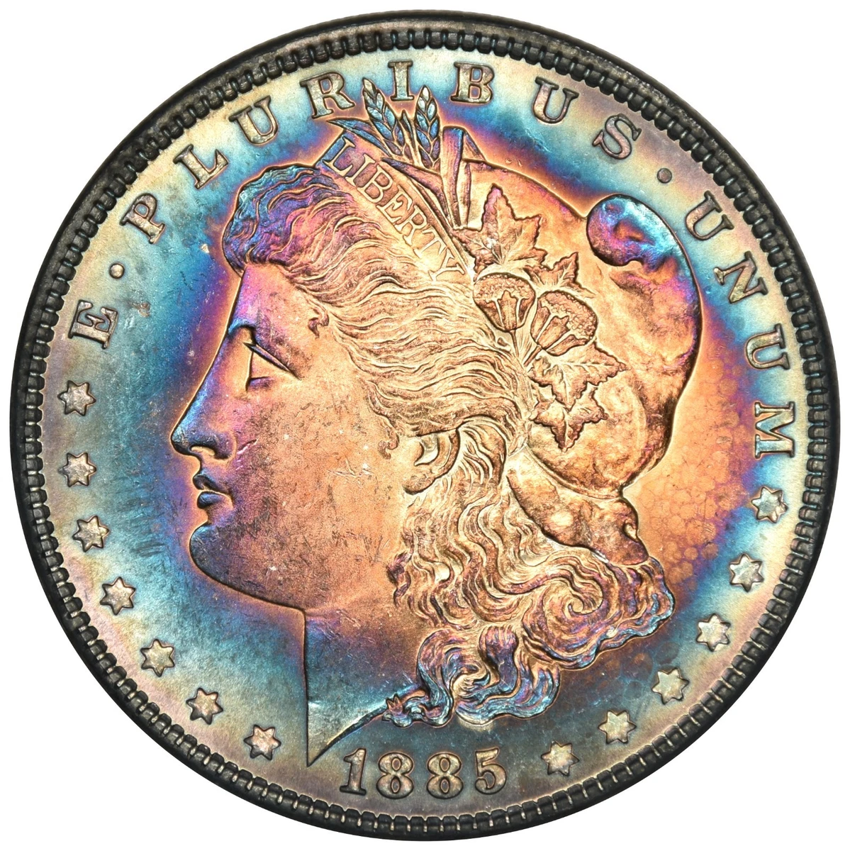 Uncirculated Silver 1885 Year Morgan US Dollars (1878-1921) for