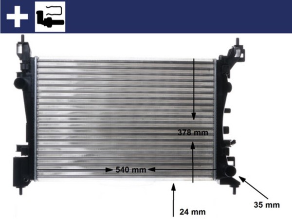 MotorküHler WasserküHler Mahle CR 1182 000S FüR Opel Adam Corsa M13 S07 X15 L08-image