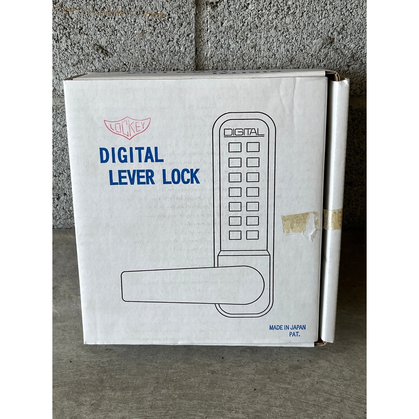 Lockey 2835 Mechanical Digital Lever Lock Antique Brass Keyl