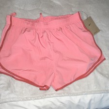 Nike Dri-FIT Girls Pink Athletic Running Shorts Breathable Drawstring Size M