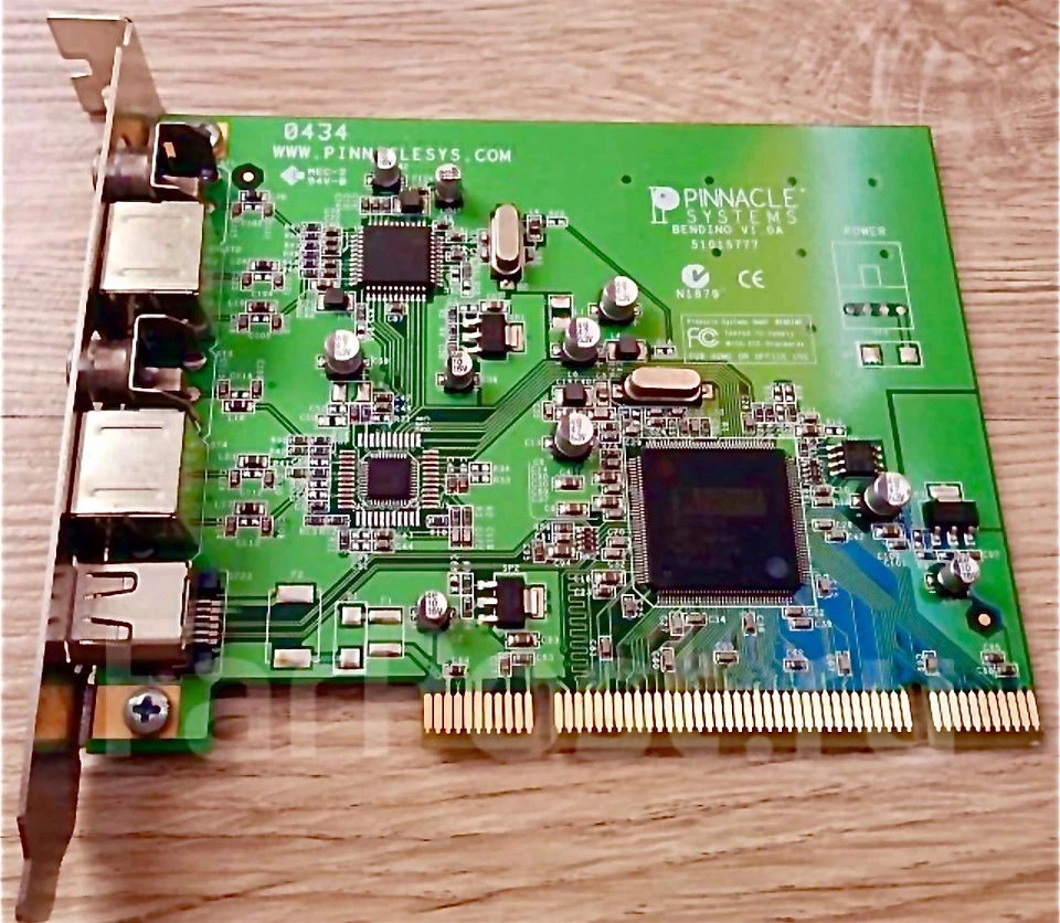 Pinnacle Systems Bendino V1.0A PCI Multi Video Capture Card S-Vid Firewire I/O - Image 2 of 4