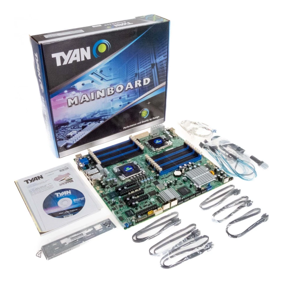 MAINBOARD TYAN S7012 S7012WGM4NR-JP DUAL LGA1366 DDR3 SSI EEB BOX - Bild 1 von 3