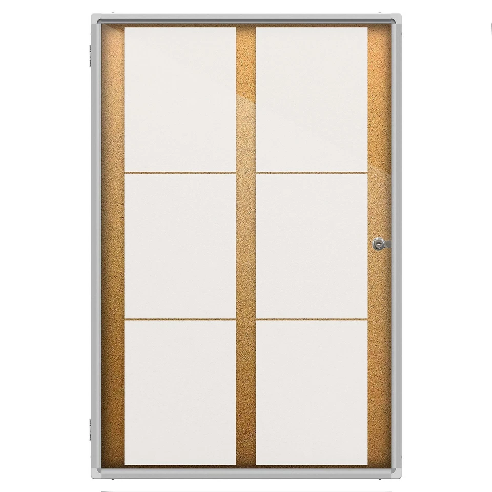 Tablón de anuncios de corcho cerrado 24x36 funciona como vitrina de tarjetas coleccionables Foto 4 de 4