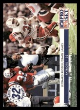 1992 Pro Set #351 Leonard Russell / Craig James New England Patriots