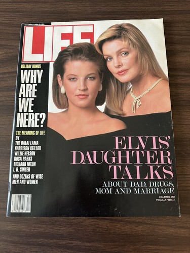 Dec 1988 Elvis Lisa Marie Priscilla Presley LIFE Magazine NO LABEL Collectible
