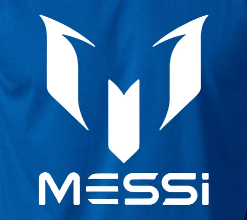 MESSI Logo T-Shirt Argentina Barcelona FCB #10 Leo Football Soccer on Tee
