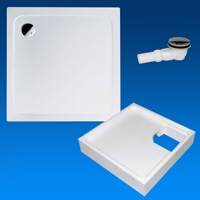 Kaldewei Duschwanne Superplan 90 x 90 x 2,5 cm Träger Ablauf #390-2 Duschtasse