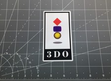 3DO video game system console vinyl decal sticker 1990s Panasonic Goldstar 3D0