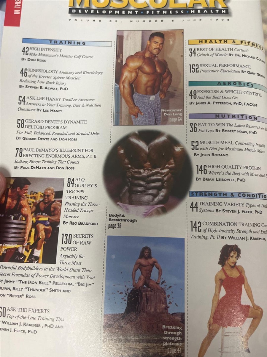MUSCULAR DEVELOPMENT bodybuilding muscle magazine AMY LYNN