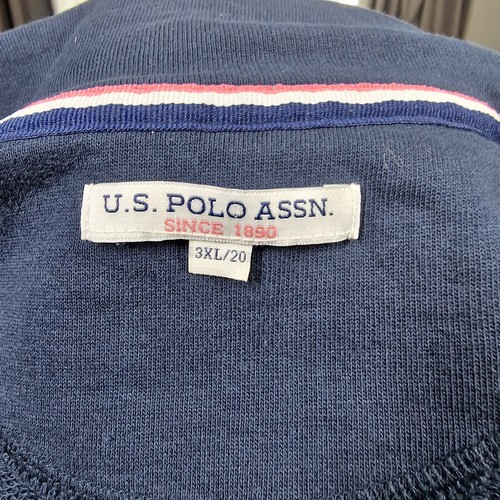 Us Polo Assn 3xl Womens Jumper 20 Blue 1/4 Zip Pony Logo Pullover Sweater - Picture 6 of 9