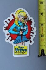 Hook-Ups Skateboard Buffy Vampire Slayer Girl Z87A Vintage Skateboarding STICKER