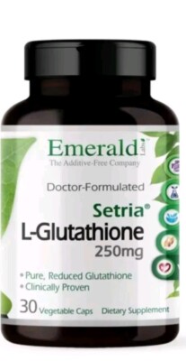 Emerald Labs Setria L-Glutathione 250 Mg Sealed 03/2025 Exp