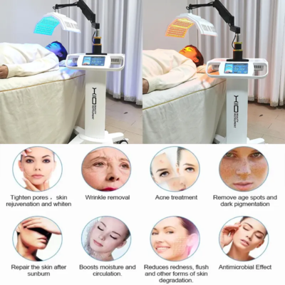 PDT LED Light Therapy Facial Machine 7 Color Skin Rejuvenation