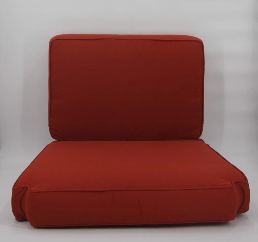 Juego de almohadas y cojines para silla Pottery Barn Chatham exterior asiento profundo naranja óxido Foto 2 de 4