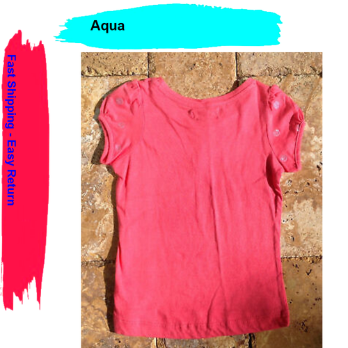Aqua Mädchen Glitzer Punkte Top, Koralle, Größe 6 - Bild 3 von 3