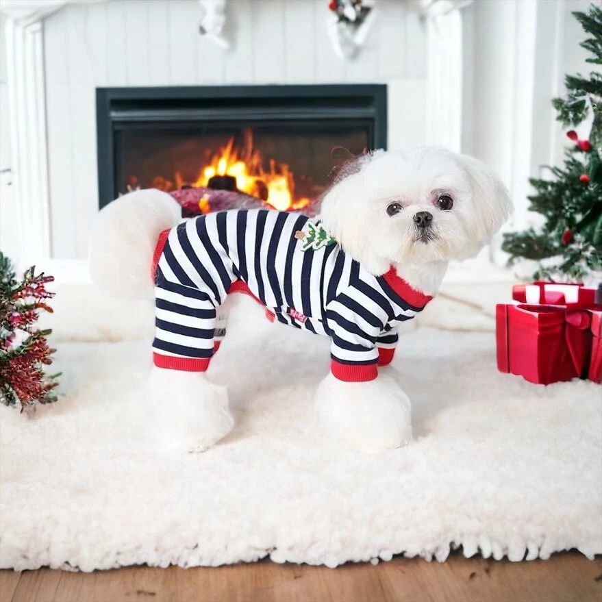 Top de Navidad para mascotas / Pijama para mascotas / Regalo de Navidad para perro / Supawmarket Foto 2 de 4