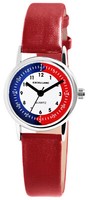 Kinder Armbanduhr MäDchen Rot Kunstlederband Kids Analog Quarz Watch Excellanc