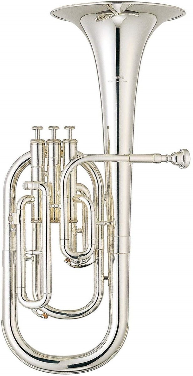 YAMAHA Alto Horn Eb 3 Piston Top Action YAH-203S Silver-Plated