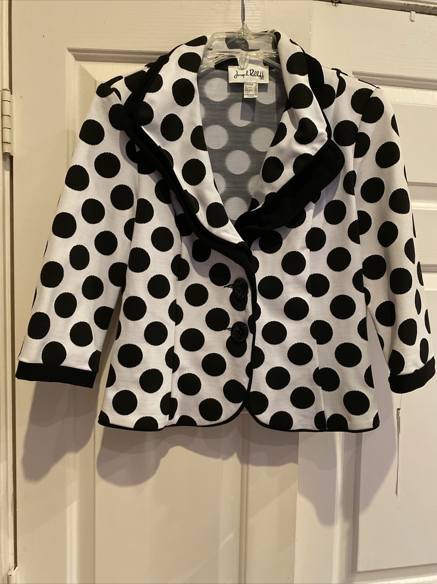 Joseph Ribkoff Polka Dot Jacket Sz 8 | eBay