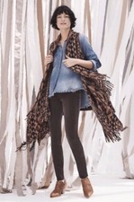 New $178 Canton Fringe Vest By Tracy Reese Size M/l Medium Large Z154-55