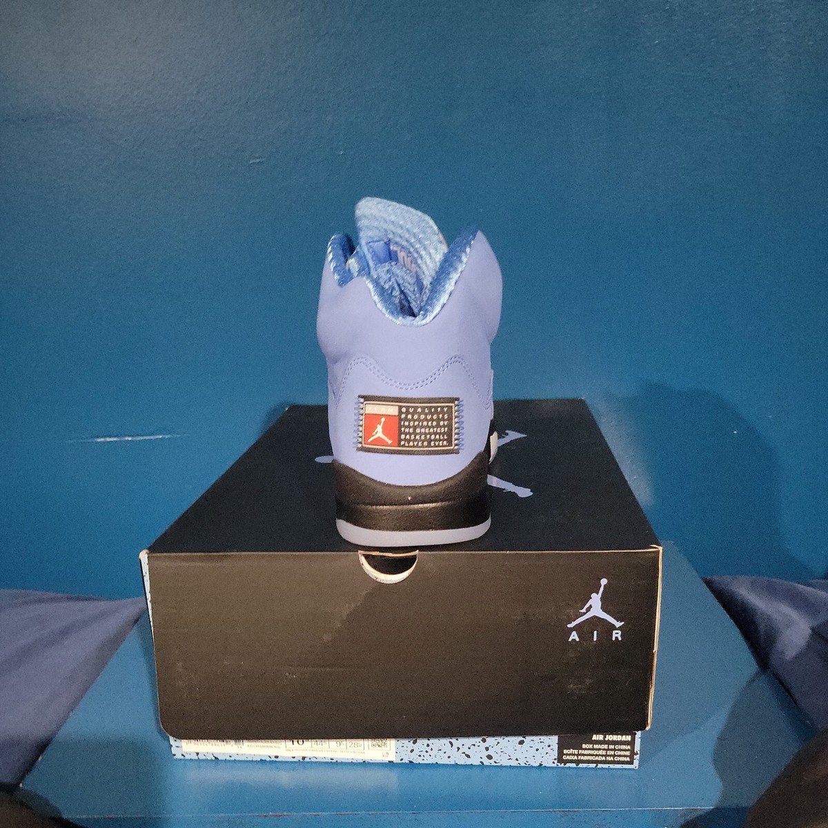 New Air Jordan 5 UNC Blue Retro Authentic MJ AJ5 | eBay