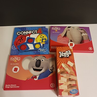 McDonald s Happy Meal Toys Sing 2 2021,Connect 4 Jenga 2023