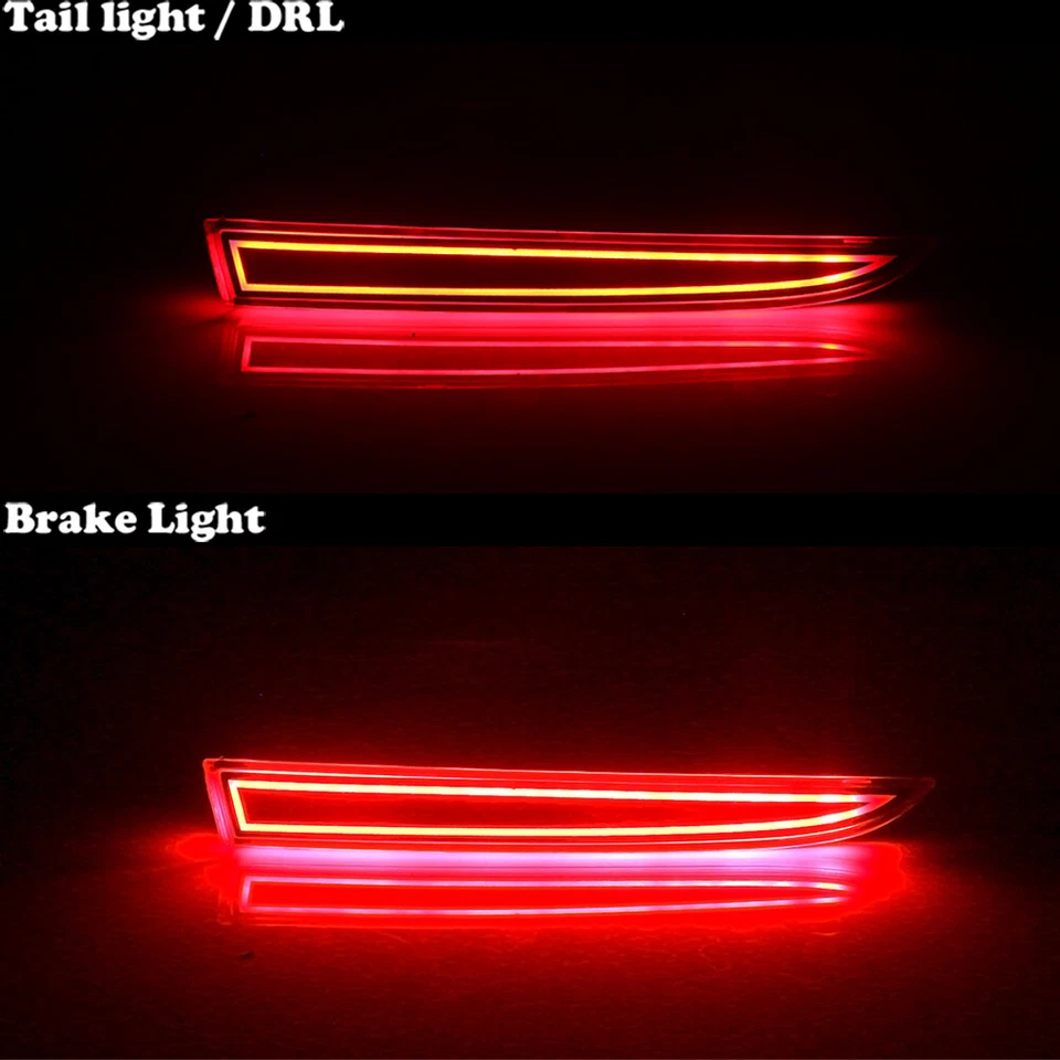 Luces de freno traseras LED rojas reflectores de parachoques trasero para Pontiac G8 GT GXP 2008-2009 Foto 2 de 4