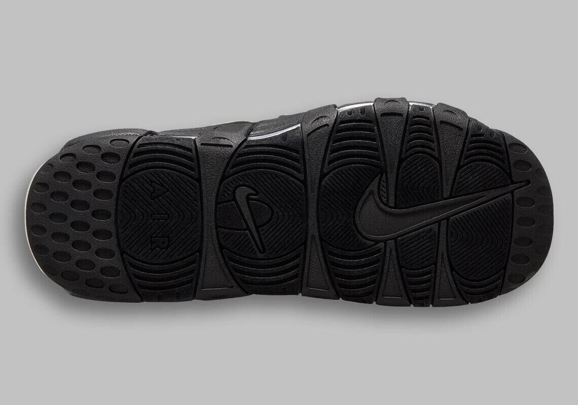 Nike Air More Uptempo Slide Black White DV2137-001 Men's