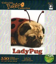 PUG Puzzle ~ Puggo Collection~Lady Pug 550 Piece Jigsaw Puzzle NEW sealed box