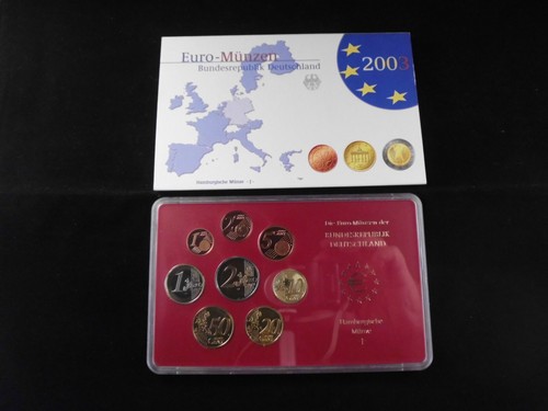 KMS Deutschland 2003 "J" 1 Cent-2 Euro PP Kursmünzensatz Münzen Sammlung