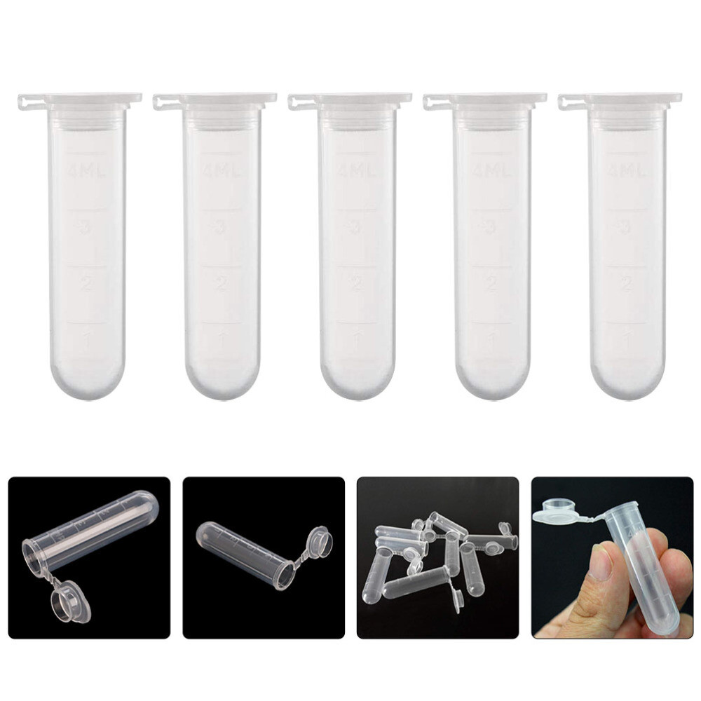 50 Pcs Centrifuge Tube Scientific Vial Lab Tubes Experiment Glass ...