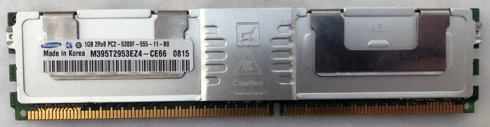 1GB HP P/N: 398706-051 DDR2 Server RAM Memory 2Rx8 PC2-5300F ECC Registered - Image 2 of 2