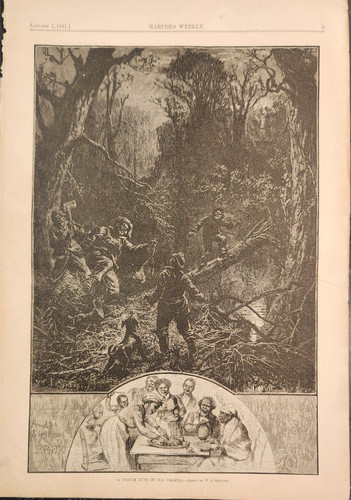 Possum Hunting Virginia African American Harper's Weekly 1881