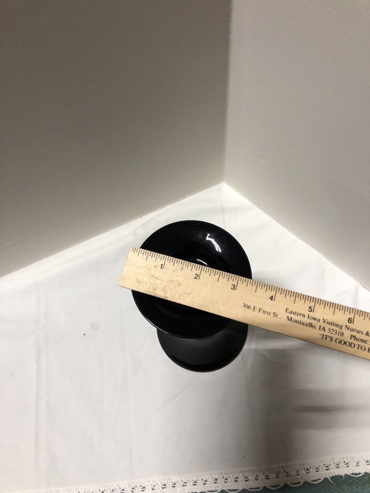 CYS Excel Glassware Handblown black glass Vase (234) eBay