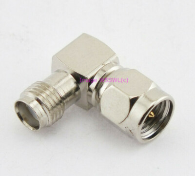 SMA Male to SMA Female Right Angle Coax Connector Adapter