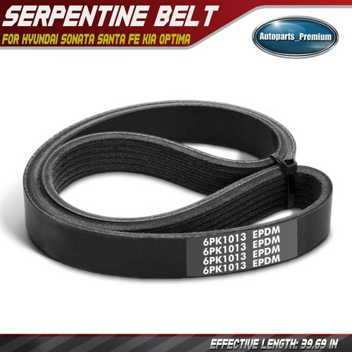 Engine Serpentine Belt For Hyundai/Kia - Fits Sonata, Santa Fe, Tucson, Optima, Sorento, Sportage (2015-2022)