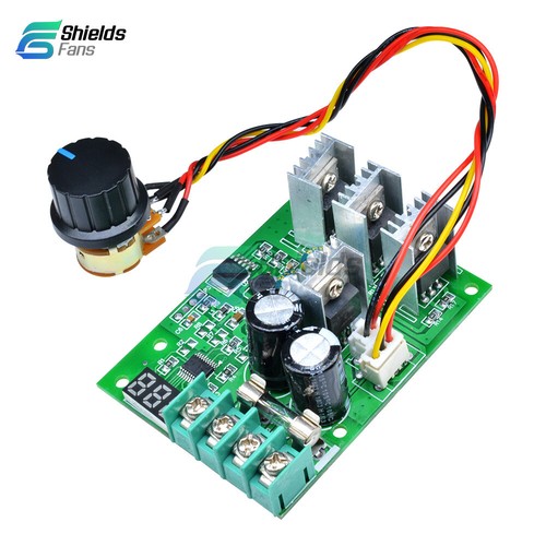 DC6-60V 30A PWM Motor Speed Controller Display Module Dimmer Current Regulator - Bild 4 von 9