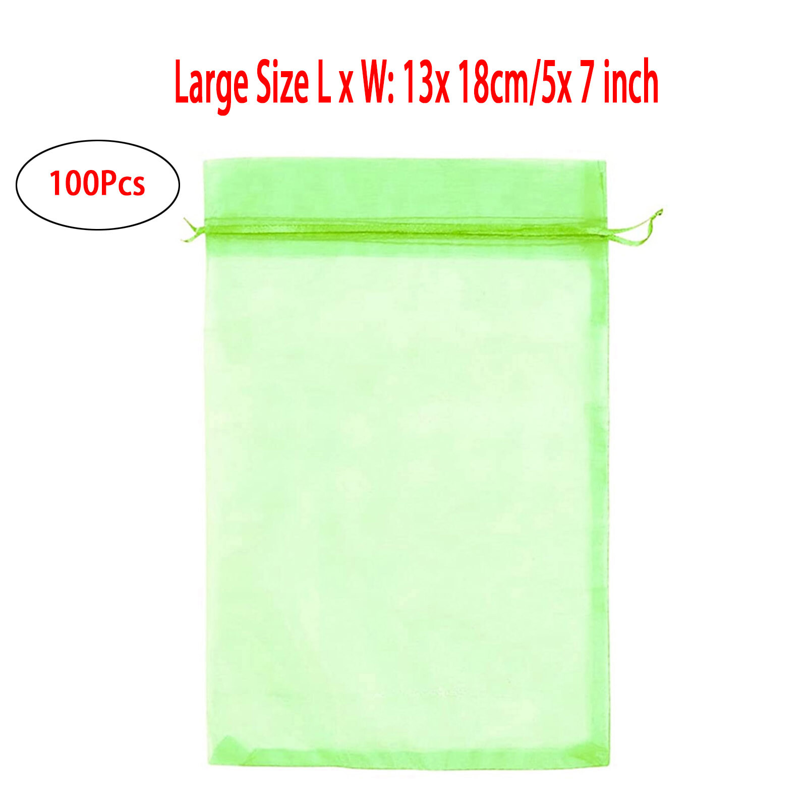 100x Organza Fruit Protecting Bags Mesh Barrier Bag Fruit,Tree Netting