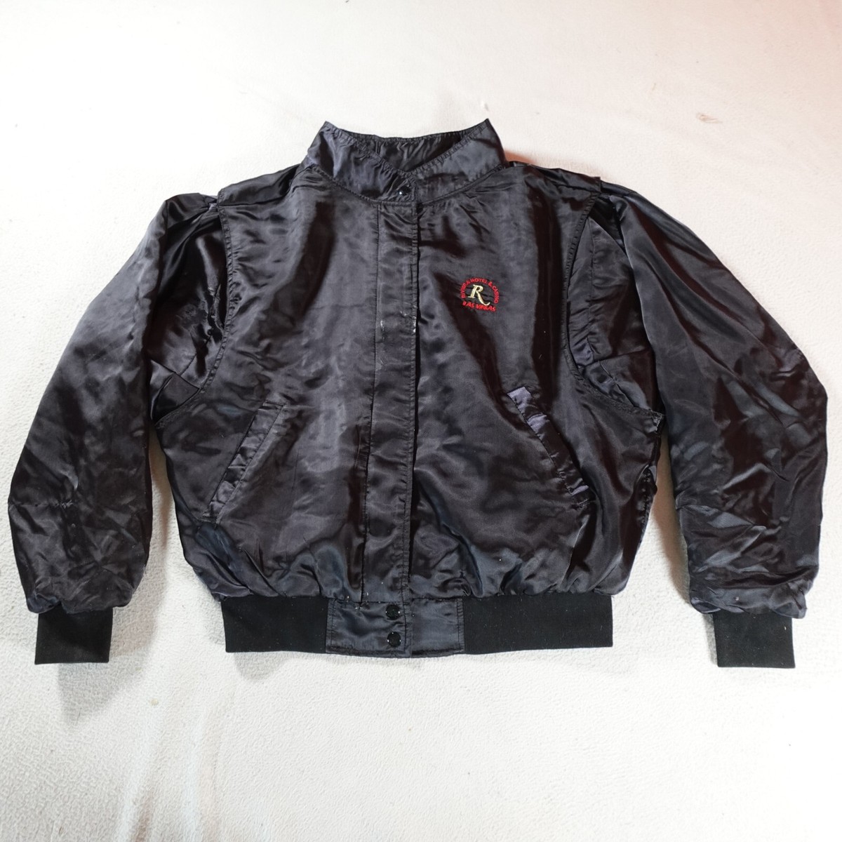 ジャケット・アウター Vintage 90s Silk Club Silk Bomber Jacket Vintage 90s Pure Silk Bomber Jacket - L