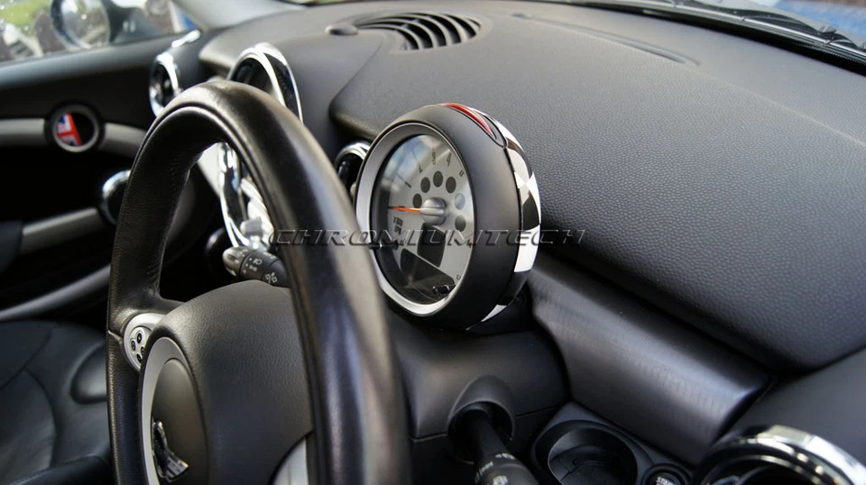 MINI Cooper/S/ONE R55 R56 R57 R58 R59 R60 R61 Chequered Flag Tachometer Cover - Image 3 of 3